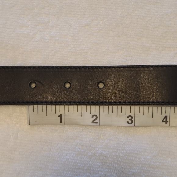 Frank Remmert Designer leather belt whimsical brass hardware - Picture 9 of 10